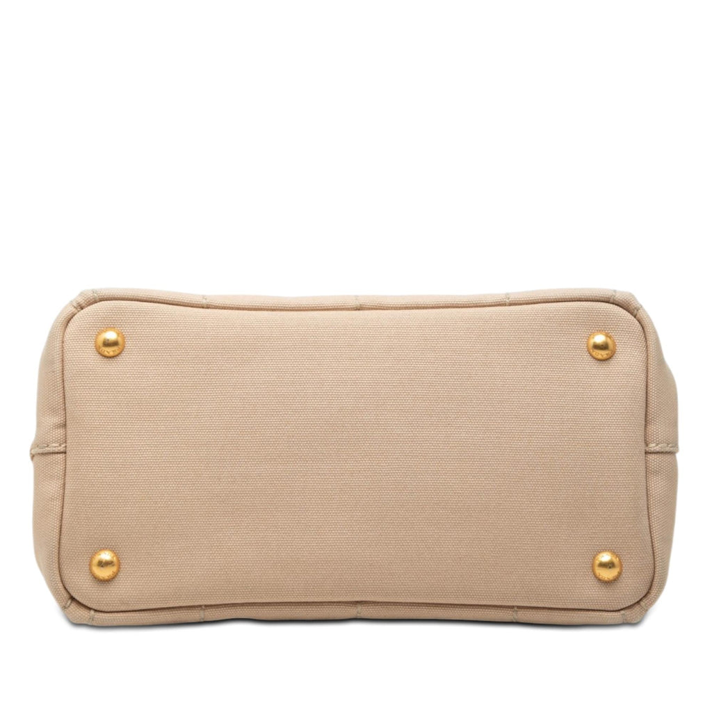 Prada Small Canvas Canapa Logo Tote