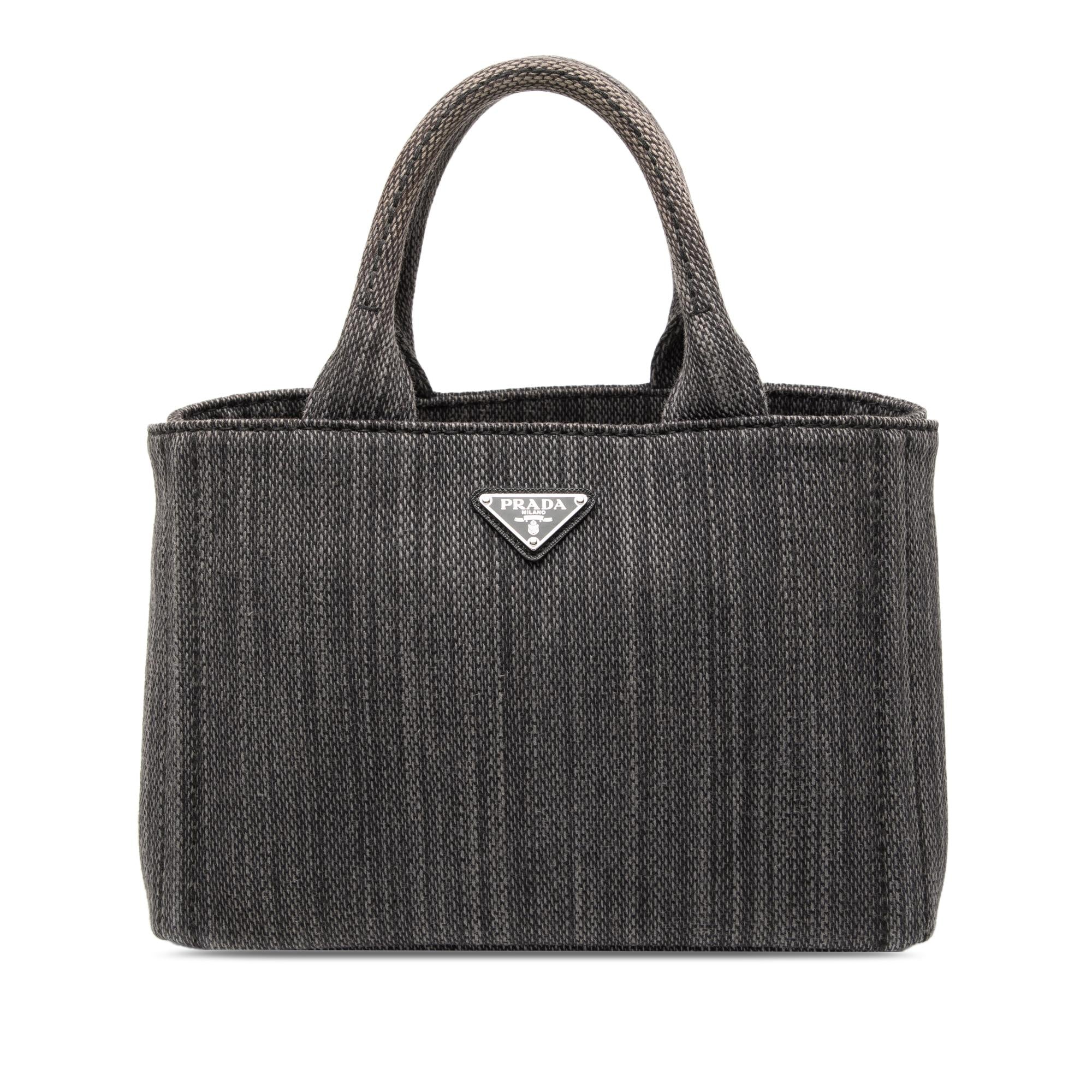 Prada Small Canvas Canapa Satchel