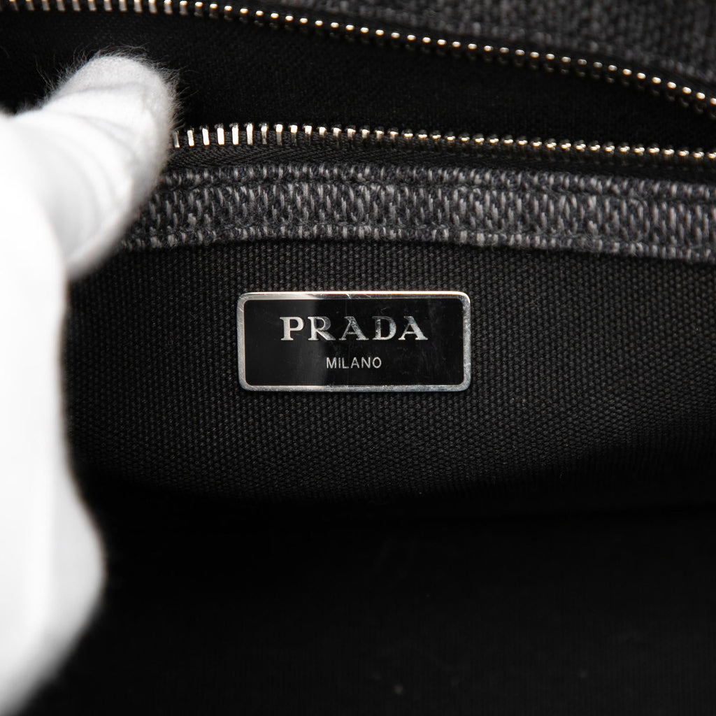 Prada Small Canvas Canapa Satchel