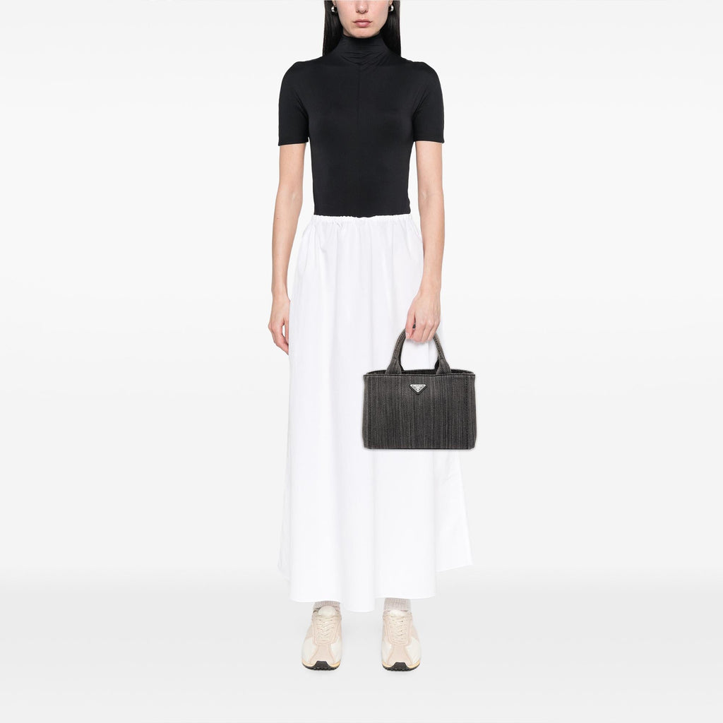 Prada Small Canvas Canapa Satchel