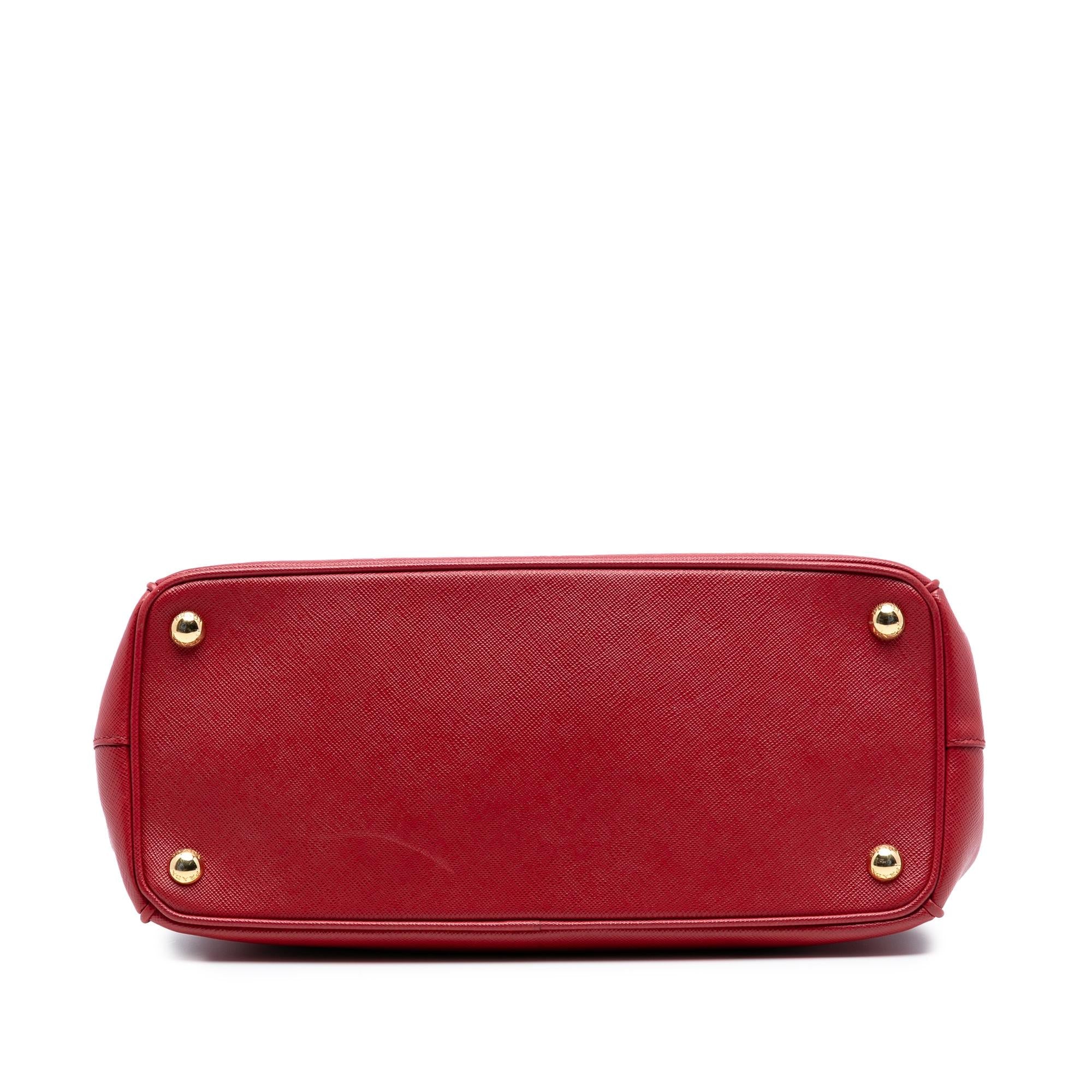 Prada Small Saffiano Lux Galleria Double Zip Satchel