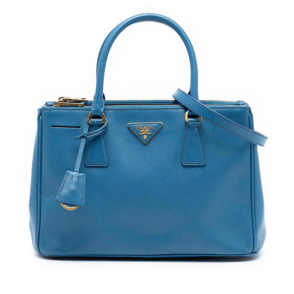 Prada Small Saffiano Lux Galleria Double Zip Satchel