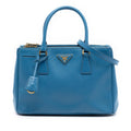 Prada Small Saffiano Lux Galleria Double Zip Satchel