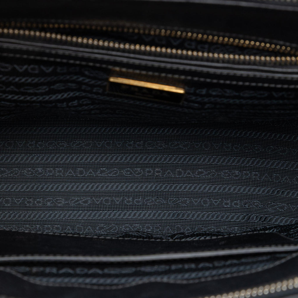 Prada Small Saffiano Lux Galleria Double Zip Satchel