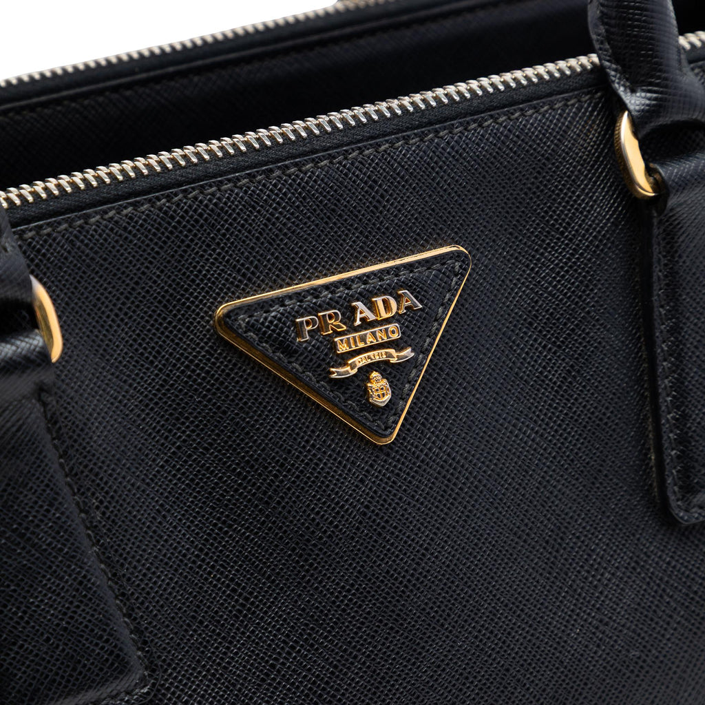 Prada Small Saffiano Lux Galleria Double Zip Satchel