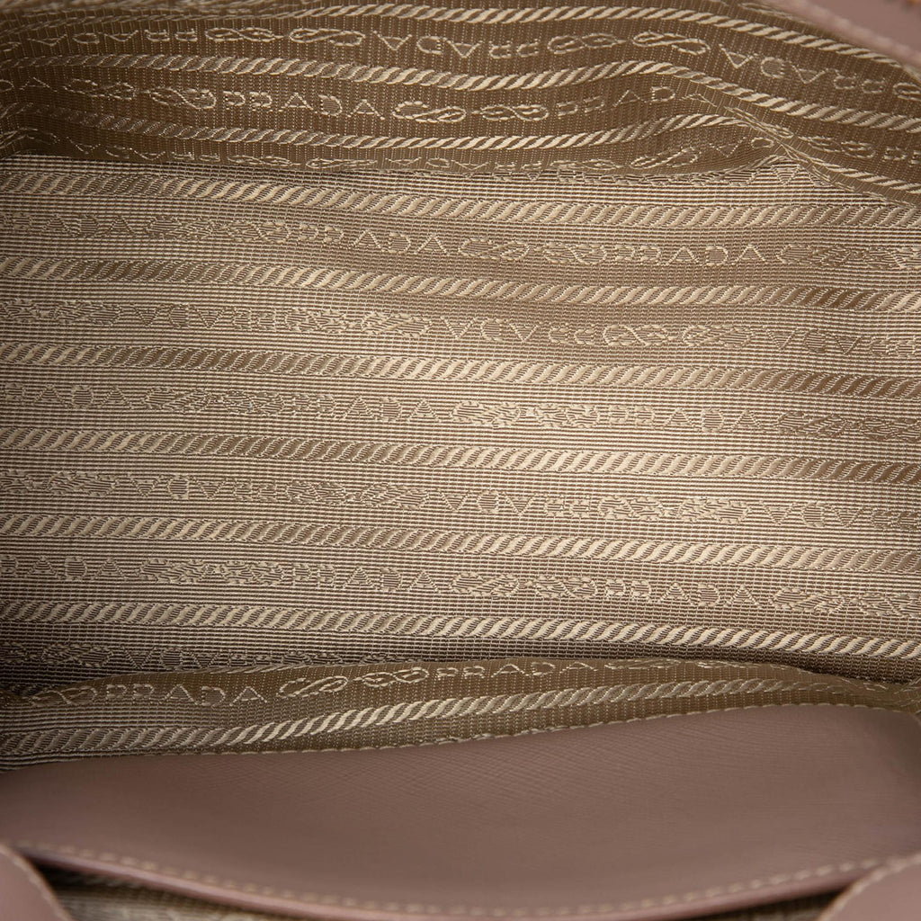 Prada Small Saffiano Lux Galleria Double Zip Satchel