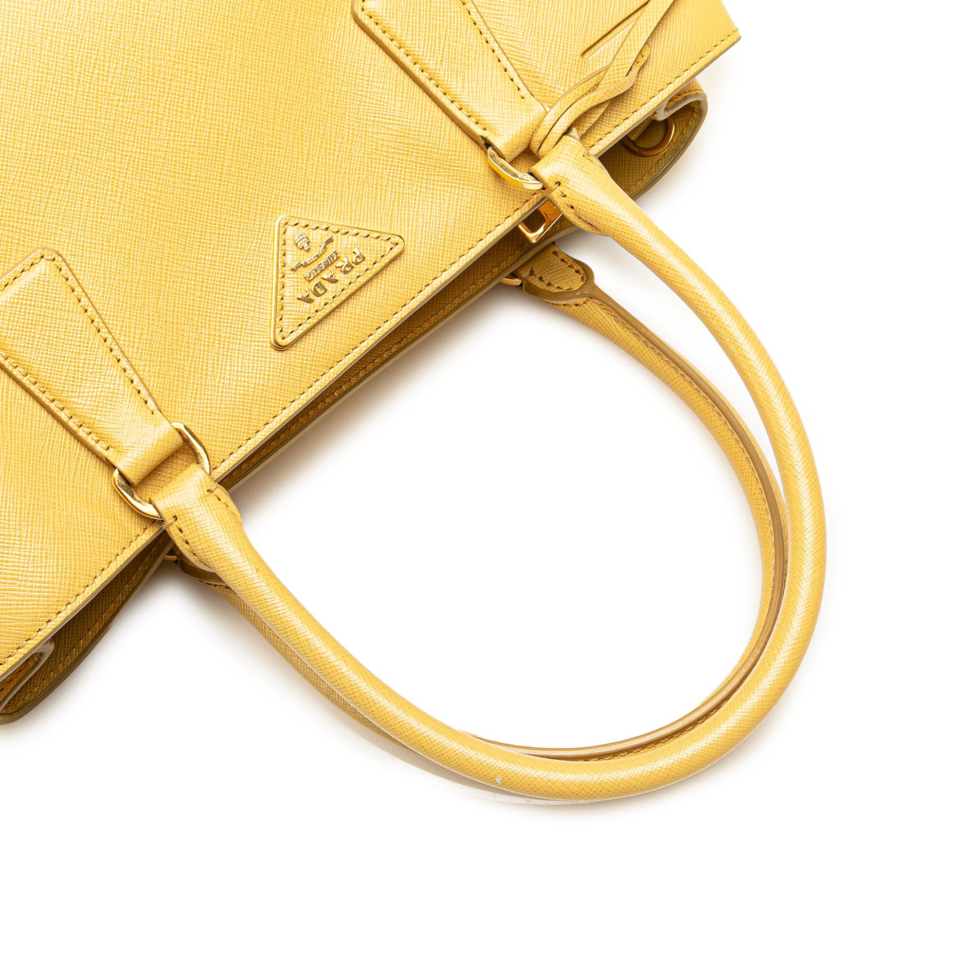 Prada Small Saffiano Lux Galleria Satchel
