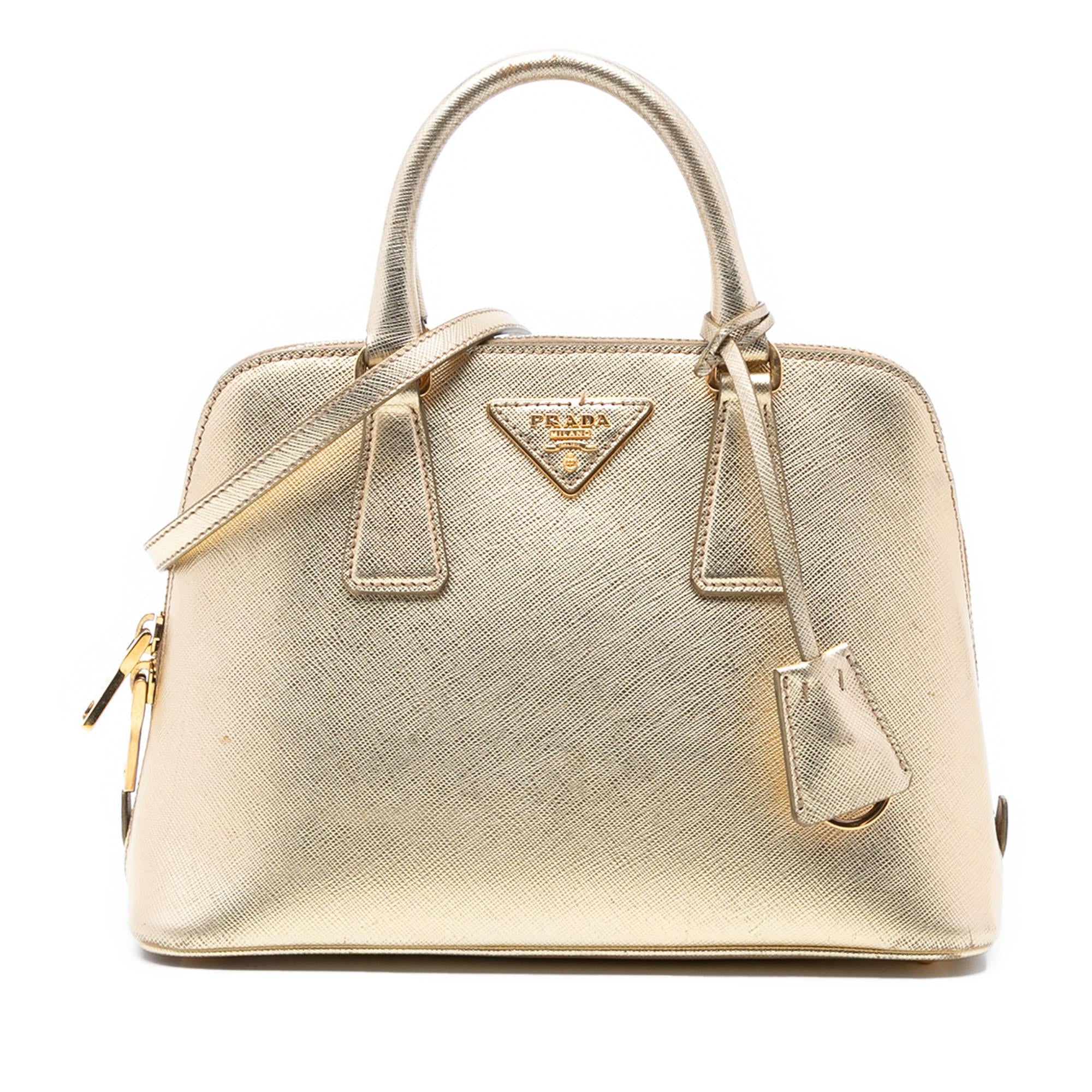 Prada Small Saffiano Lux Promenade Satchel
