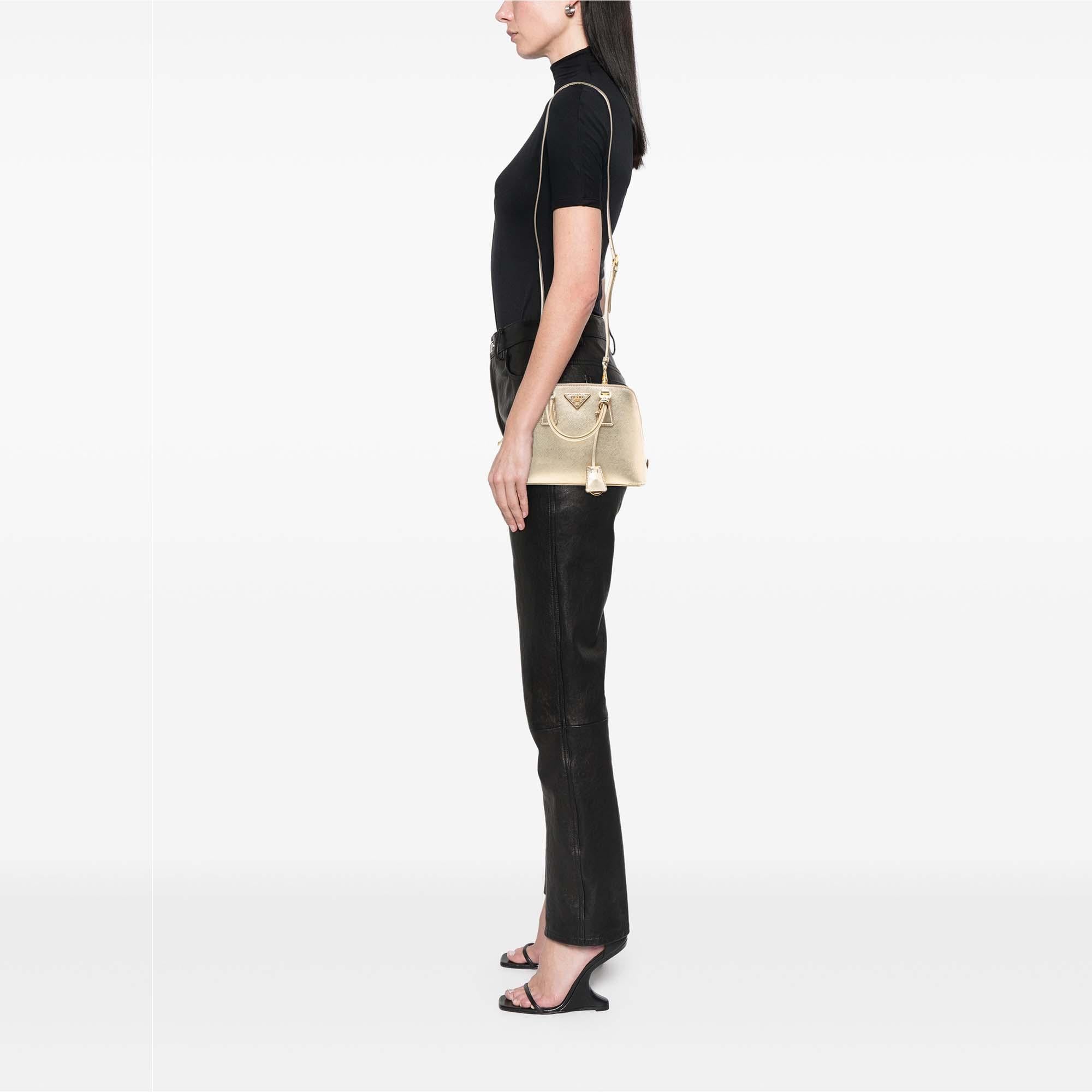 Prada Small Saffiano Lux Promenade Satchel