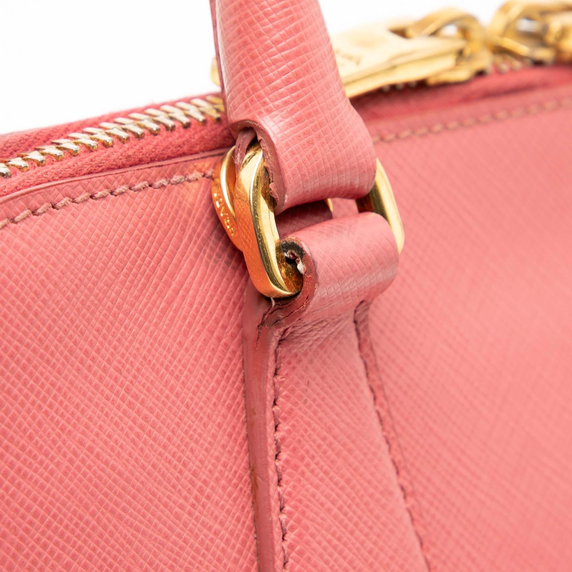 Prada Small Saffiano Lux Promenade Satchel