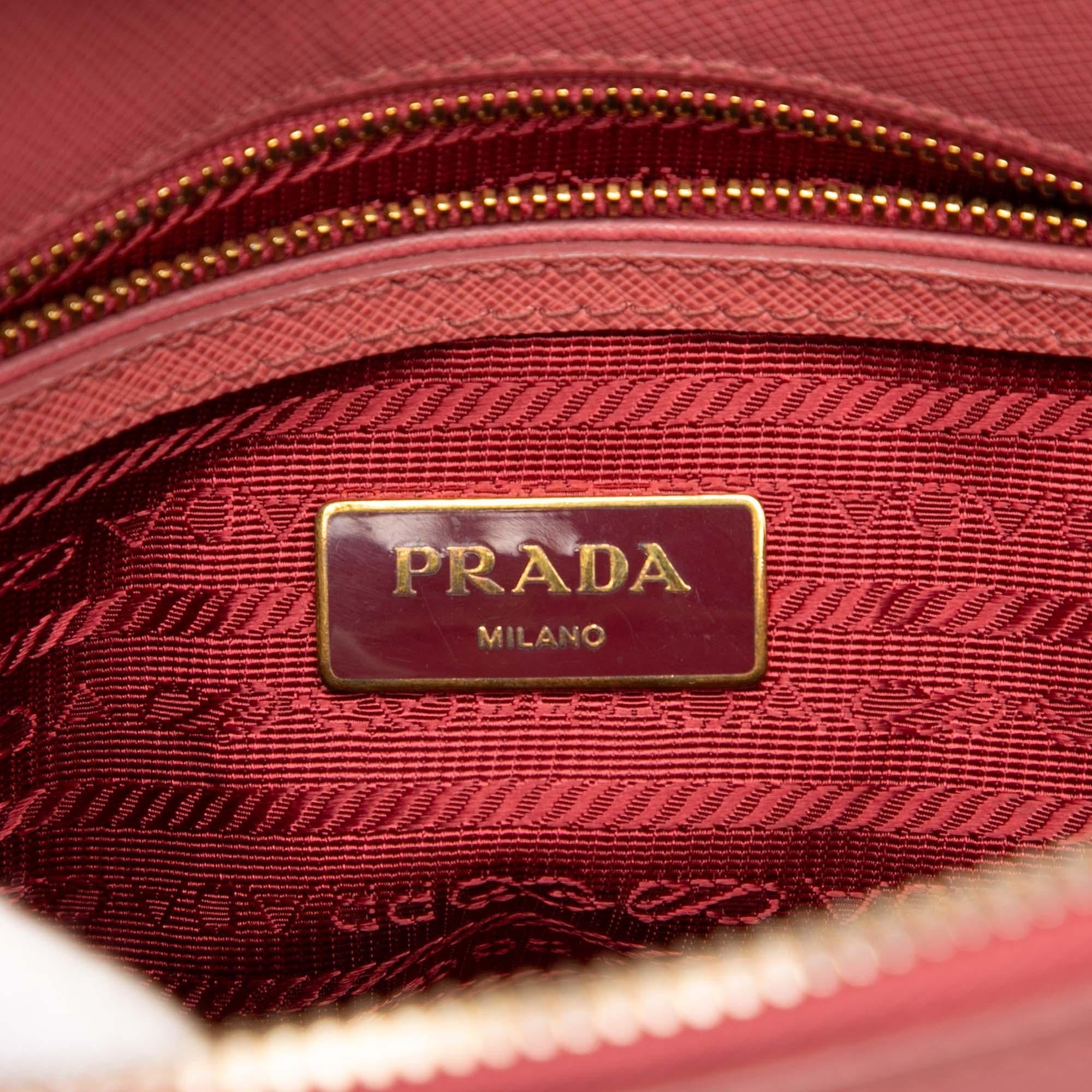 Prada Small Saffiano Lux Promenade Satchel