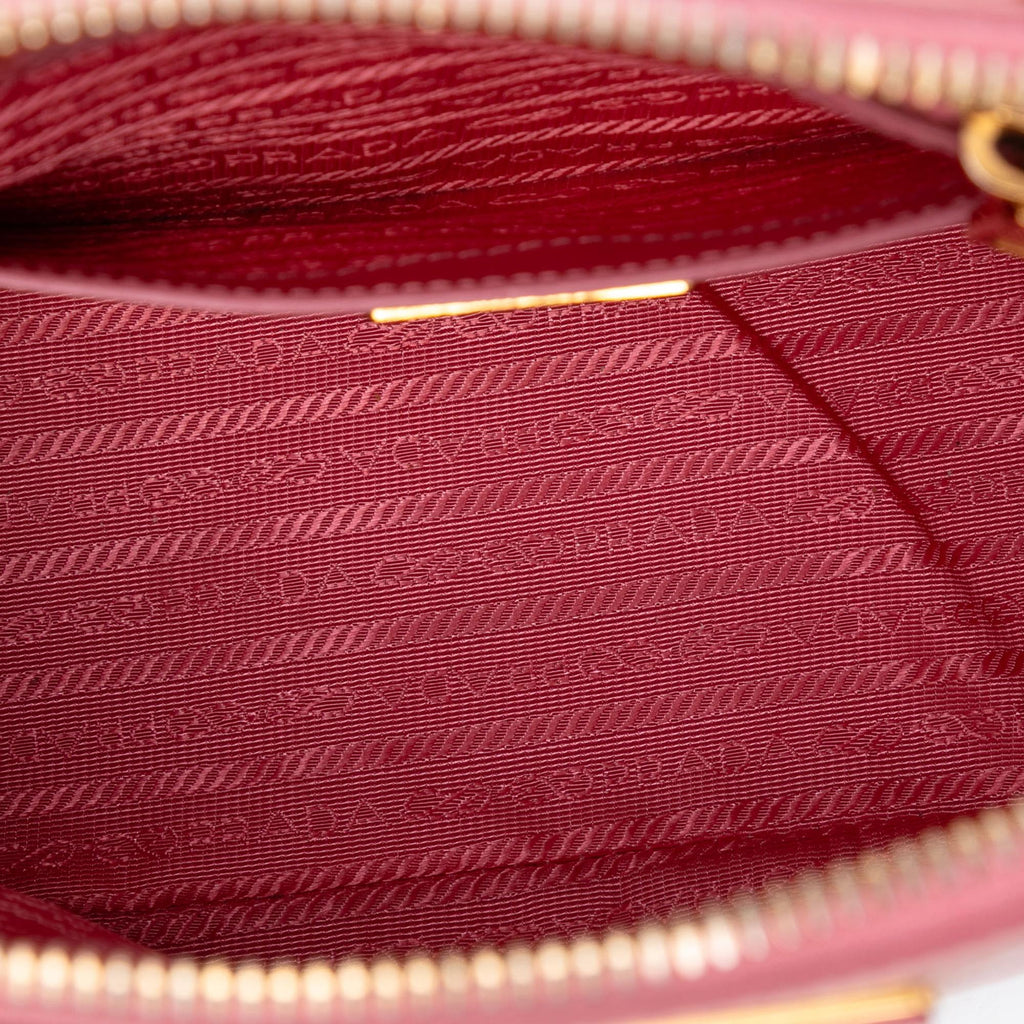 Prada Small Saffiano Vernice Promenade Satchel