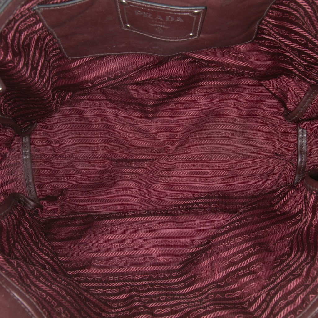 Prada Soft Calf Convertible Shopper Tote
