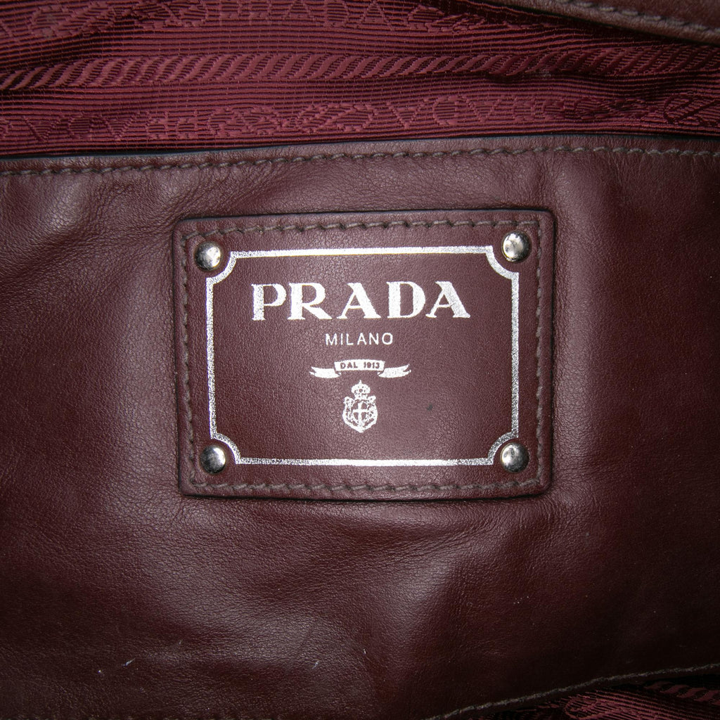 Prada Soft Calf Convertible Shopper Tote