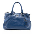 Prada Soft Calf Double Zip Satchel