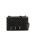 Prada Soft Calf Grommet Lock Flap Chain Shoulder Bag