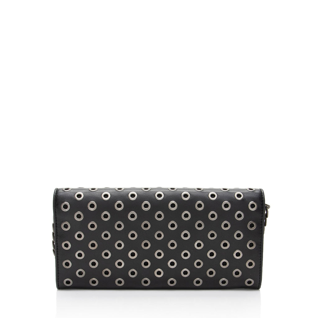 Prada Soft Calf Grommet Wallet on Chain