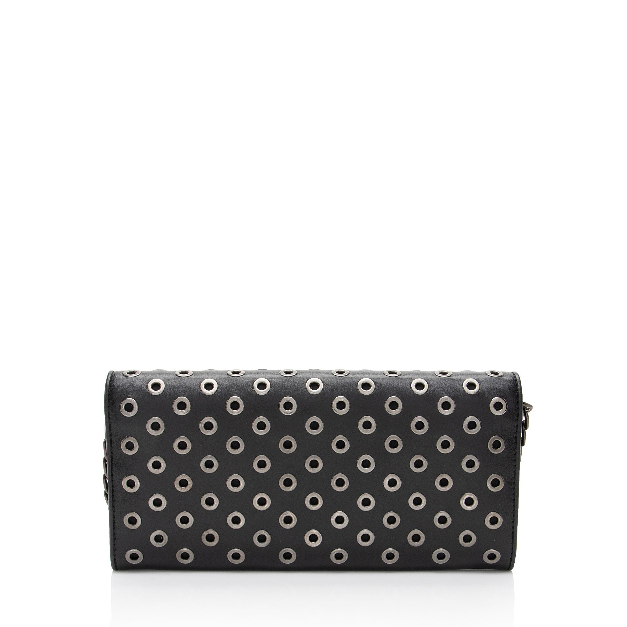 Prada Soft Calf Grommet Wallet on Chain