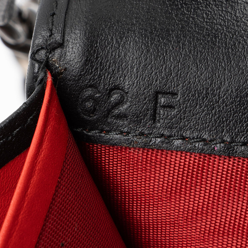 Prada Soft Calf Grommet Wallet on Chain
