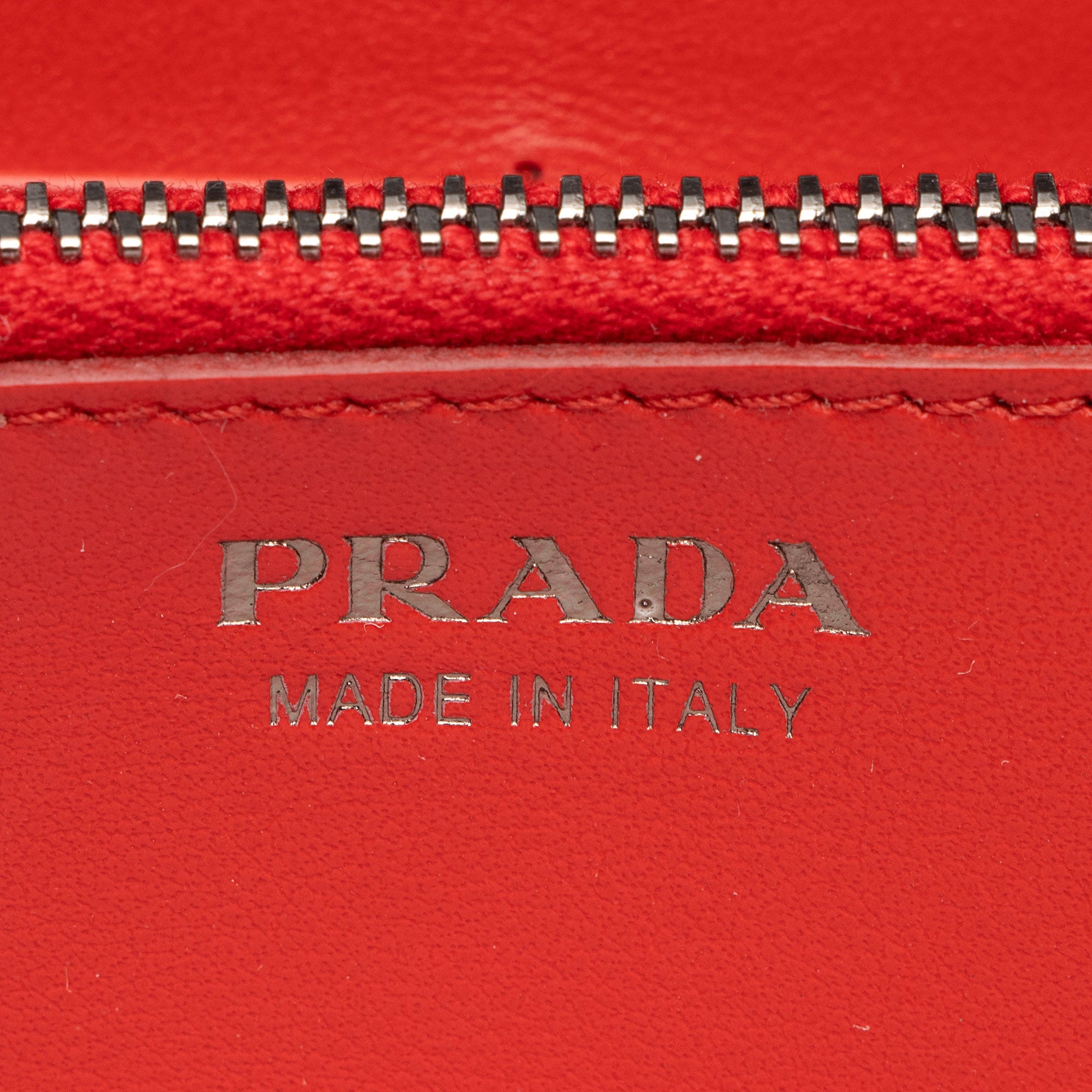 Prada Soft Calf Grommet Wallet on Chain