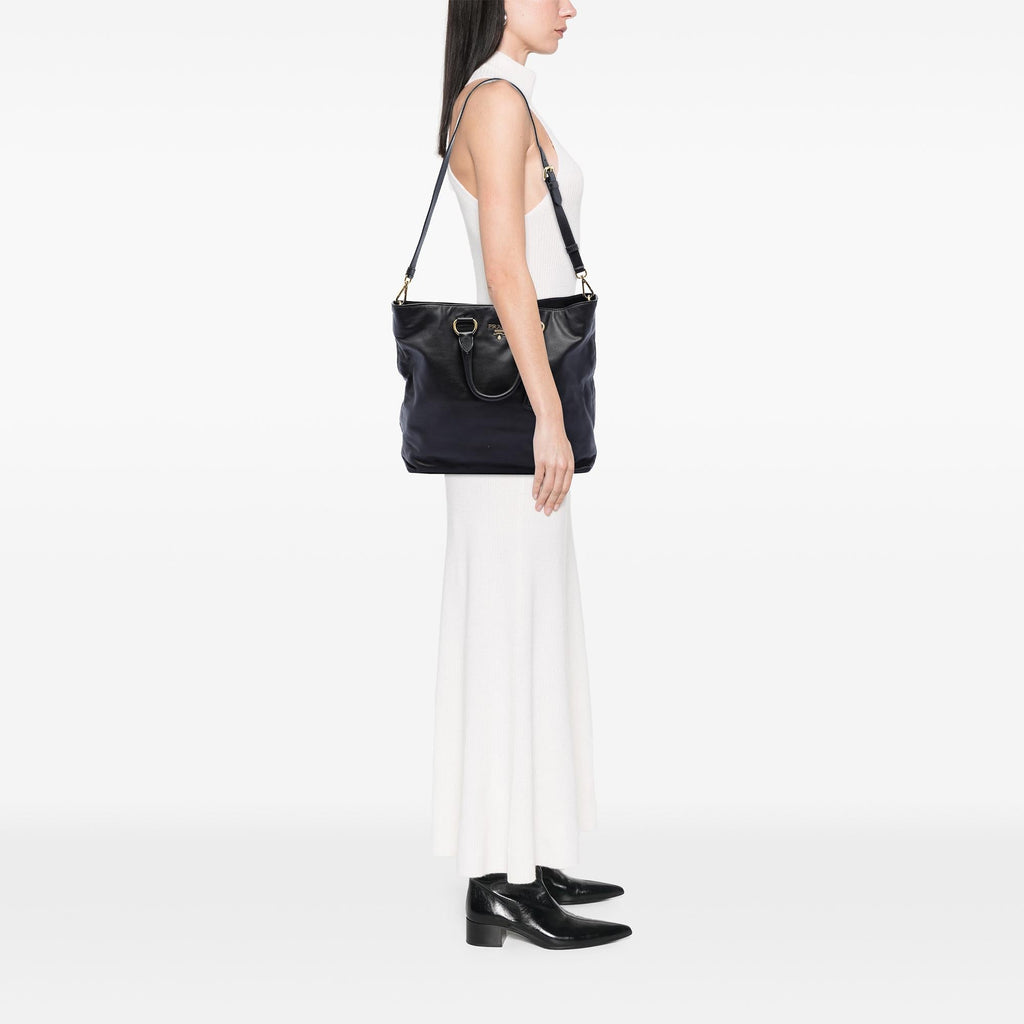 Prada Soft Calf Open Convertible Tote