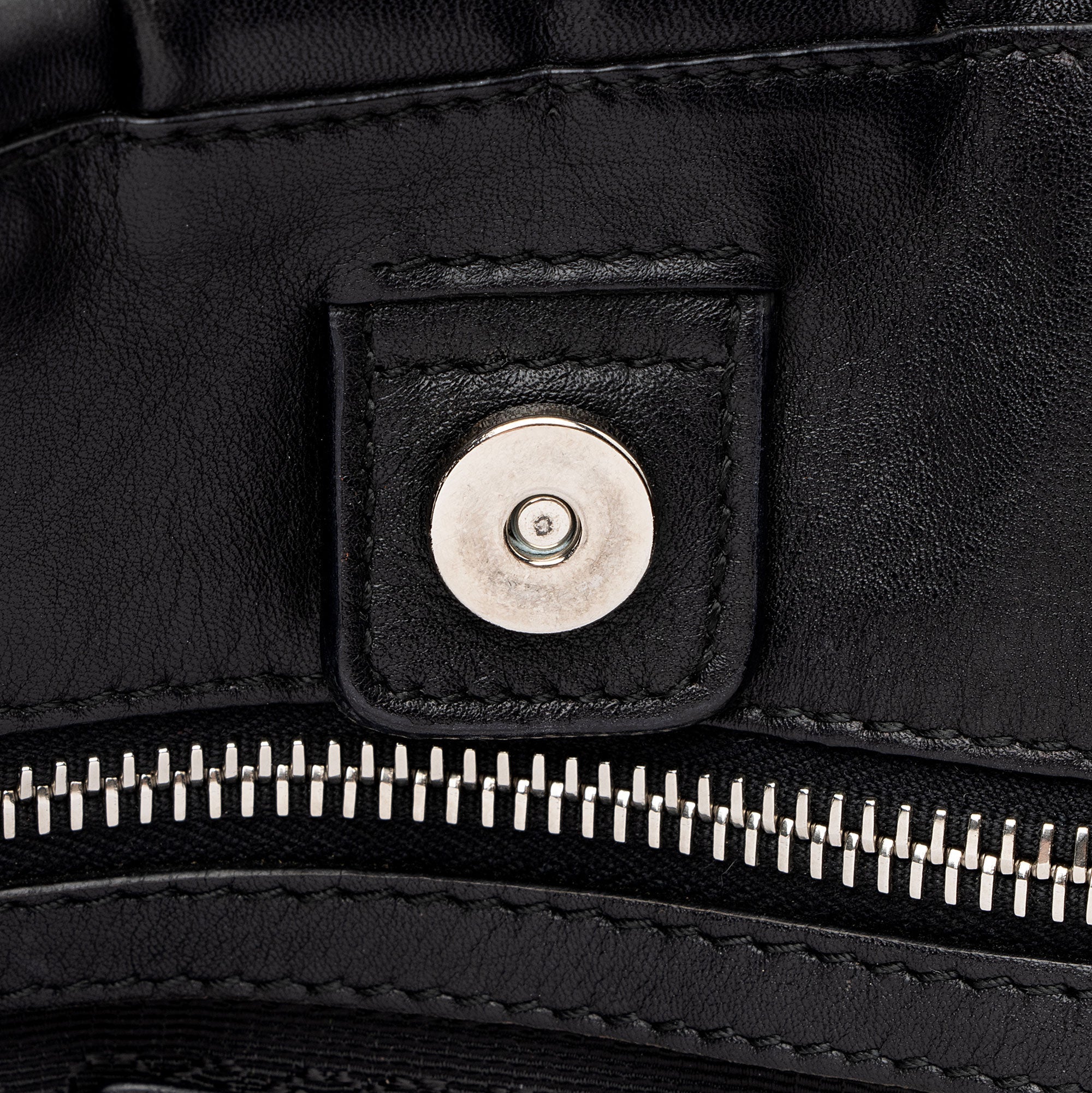 Prada Soft Calf Buckle Satchel