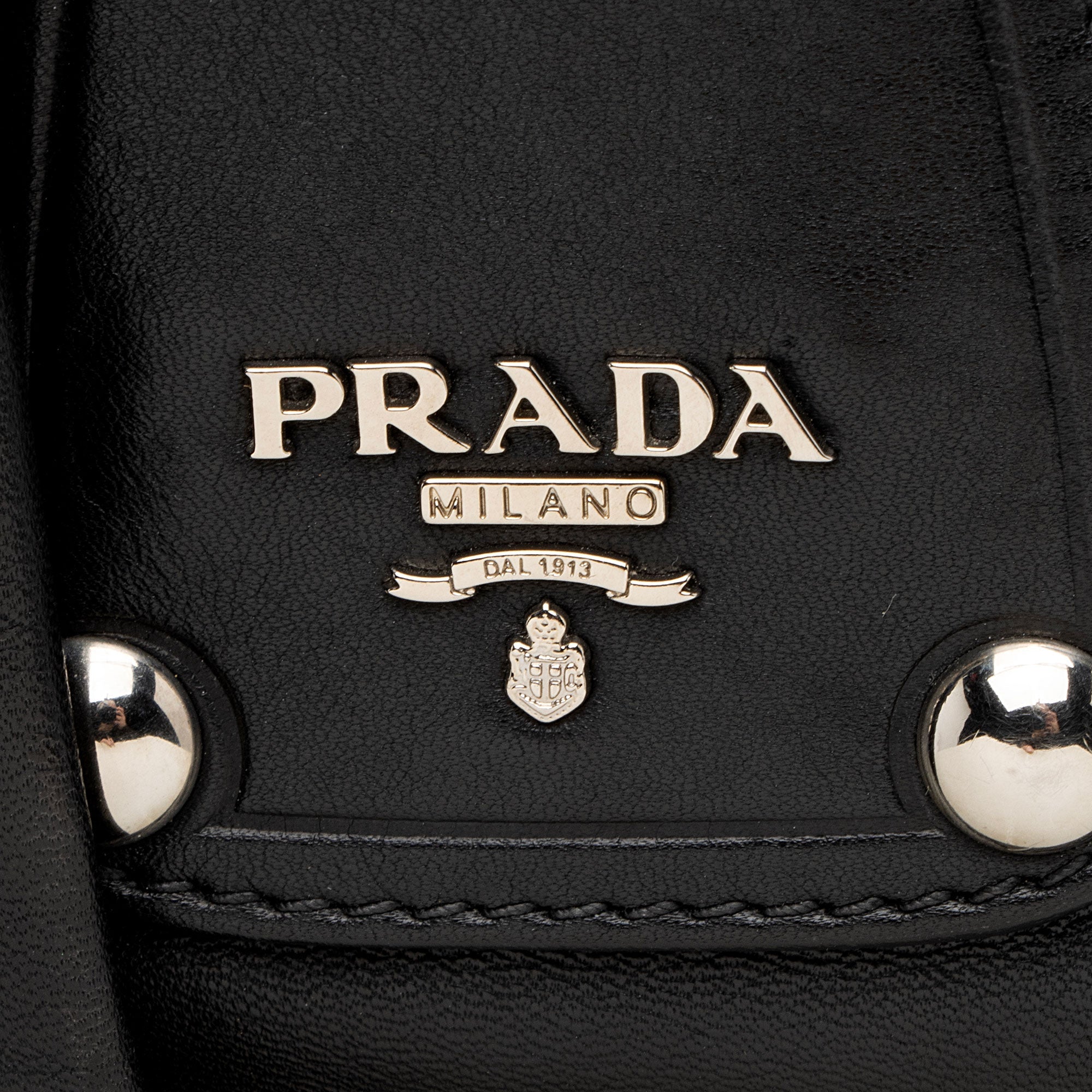 Prada Soft Calf Buckle Satchel
