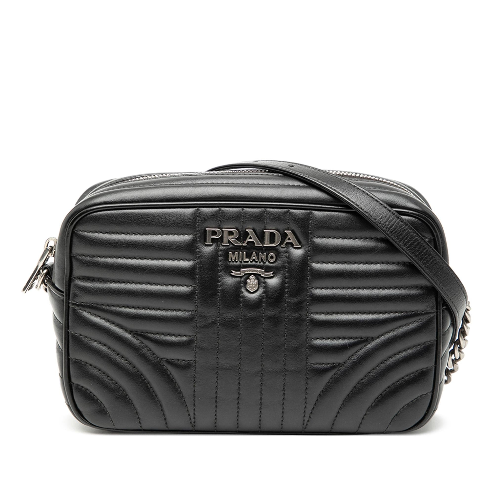 Prada Soft Calfskin Diagramme Camera Bag