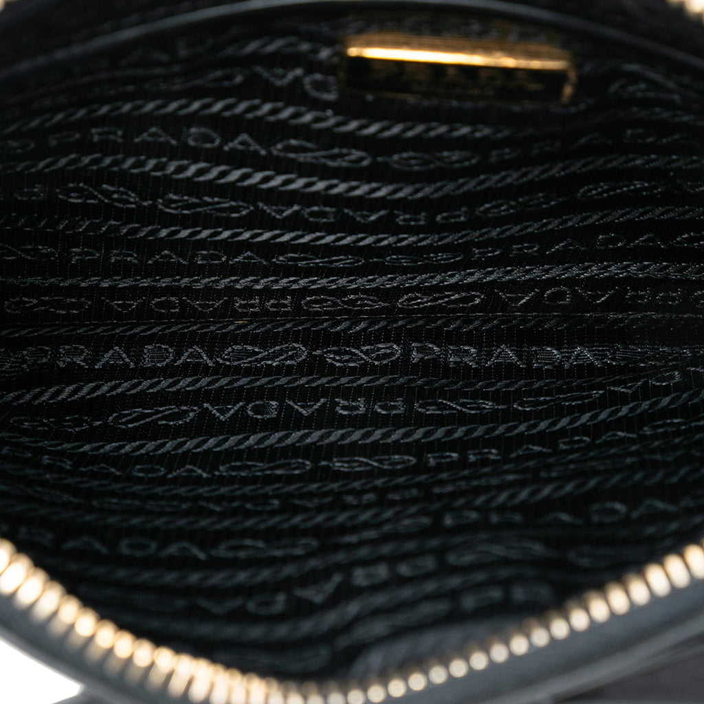 Prada Spazzolato Bow Pochette