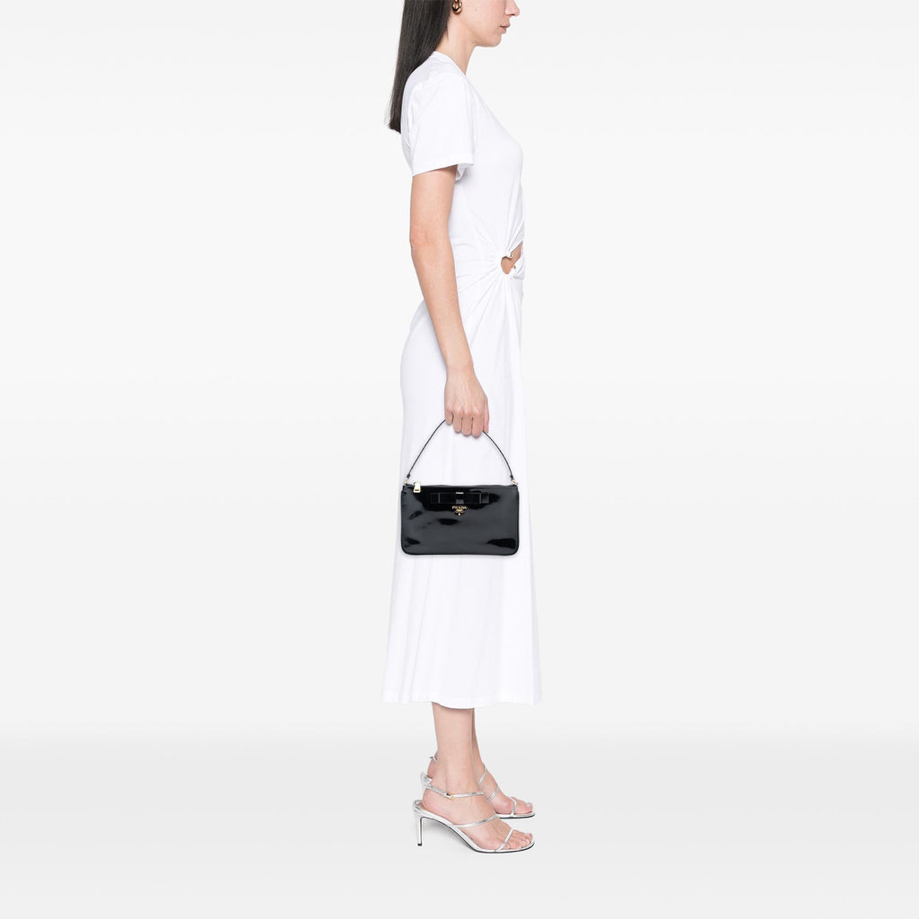 Prada Spazzolato Bow Pochette