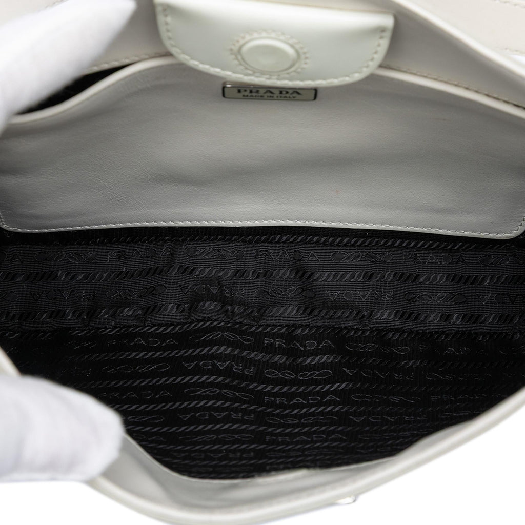 Prada Spazzolato Leather Cleo Shoulder Bag