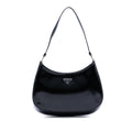 Prada Spazzolato Leather Cleo Shoulder Bag