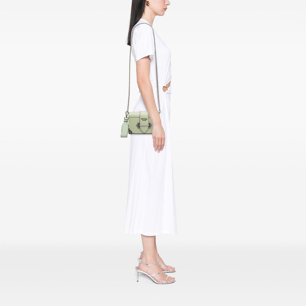 Prada Spazzolato Soft Calfskin Cahier Crossbody