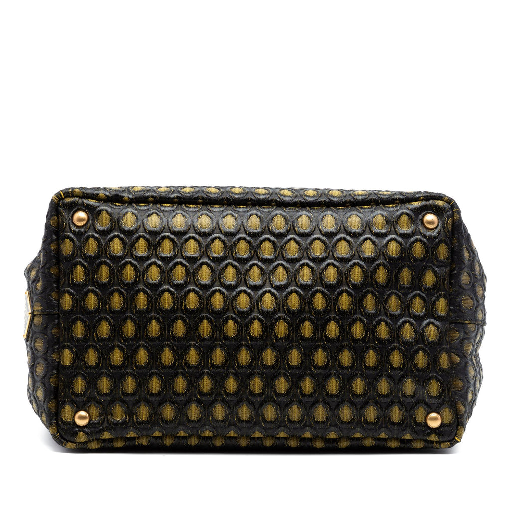 Prada Tessuto Broccato Canapa Tote