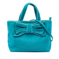 Prada Tessuto Canapa Logo Bow Satchel