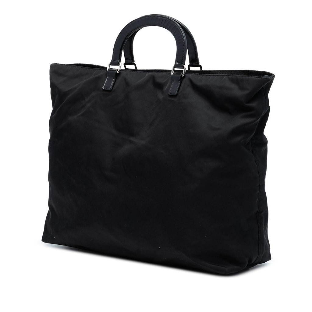 Prada Tessuto Canapa Logo Satchel