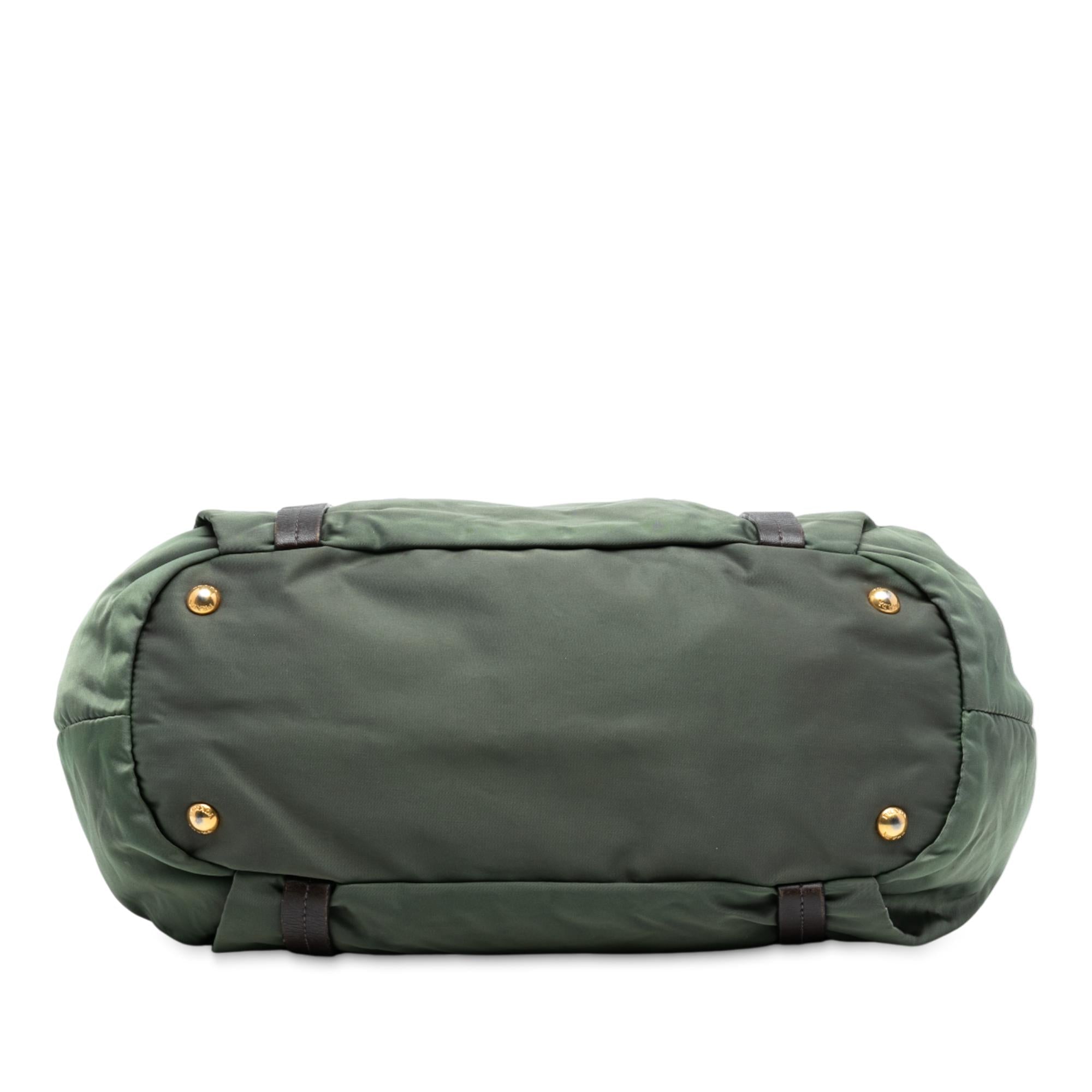 Prada Tessuto Canapa Logo Satchel