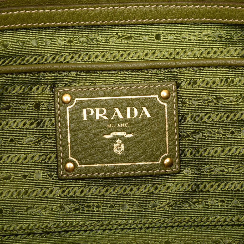 Prada Tessuto Canapa Logo Tote