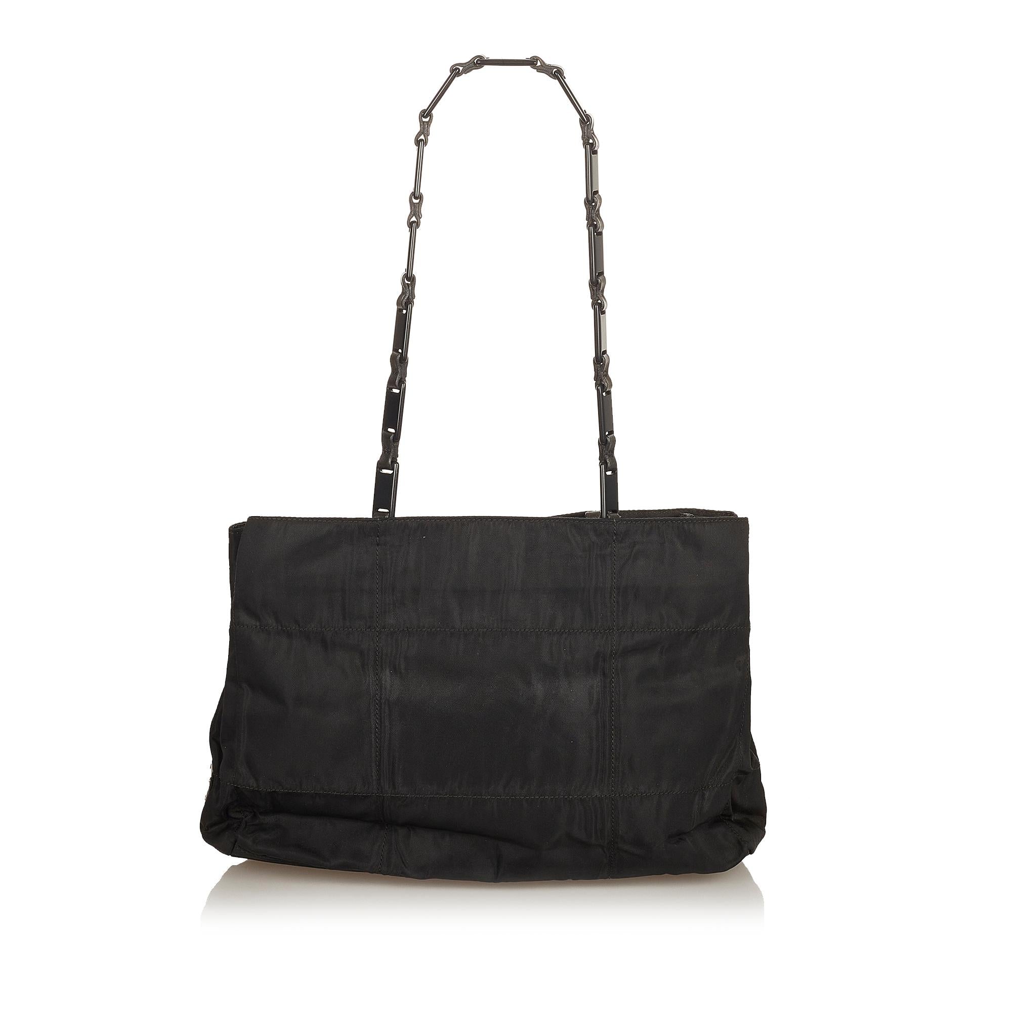 Prada Tessuto Chain Shoulder Bag (SHG-31804)