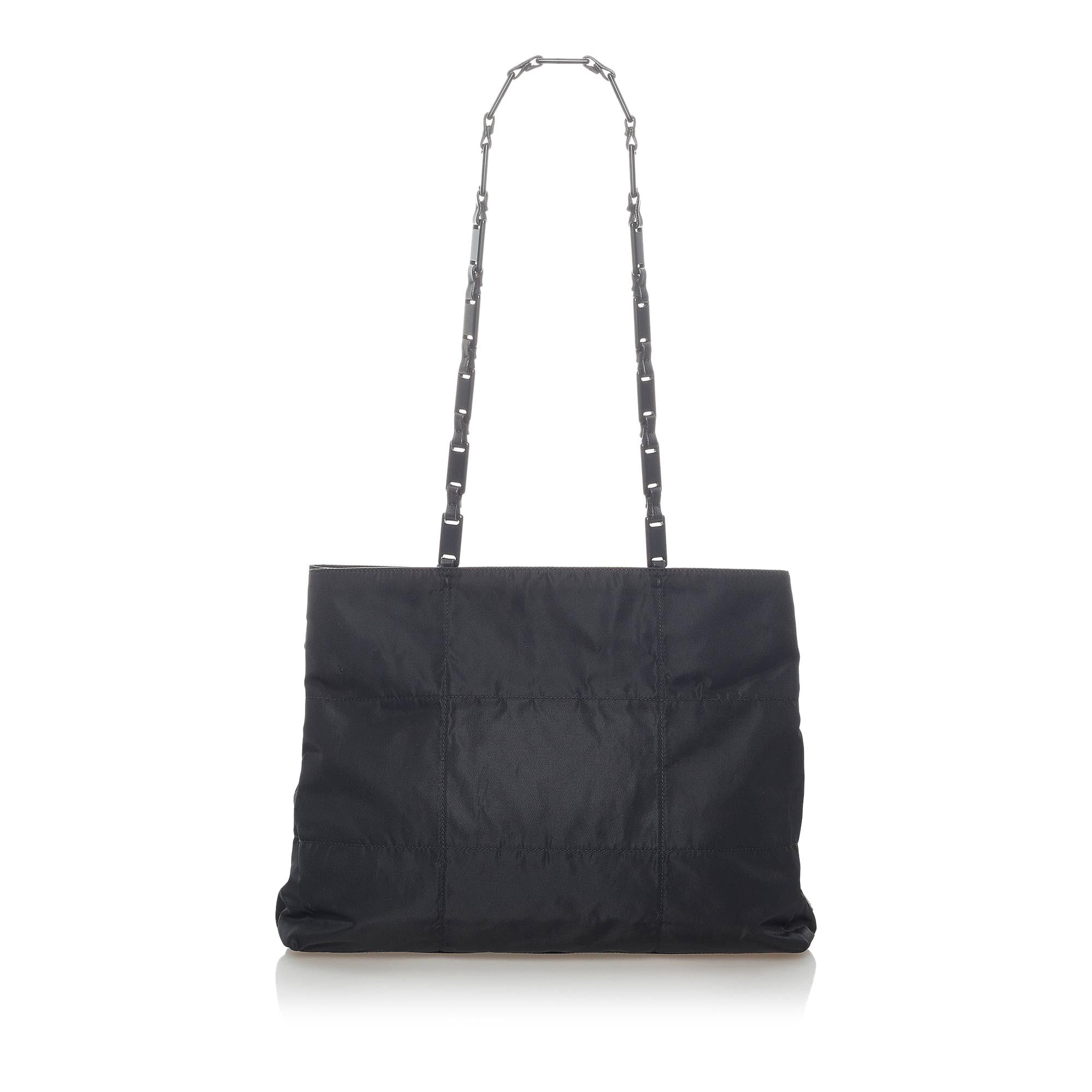 Prada Tessuto Chain Shoulder Bag (SHG-37307)