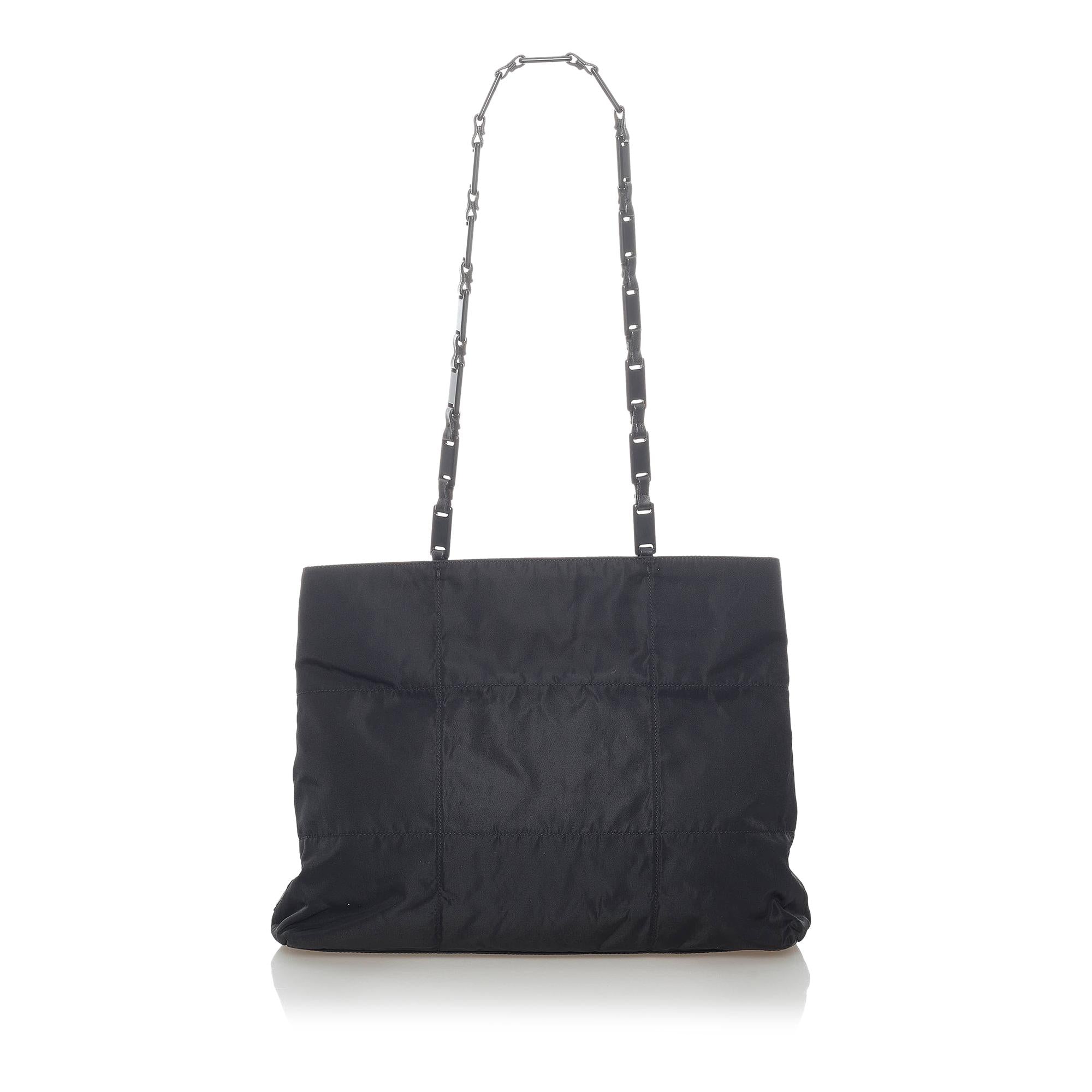 Prada Tessuto Chain Shoulder Bag (SHG-37307)