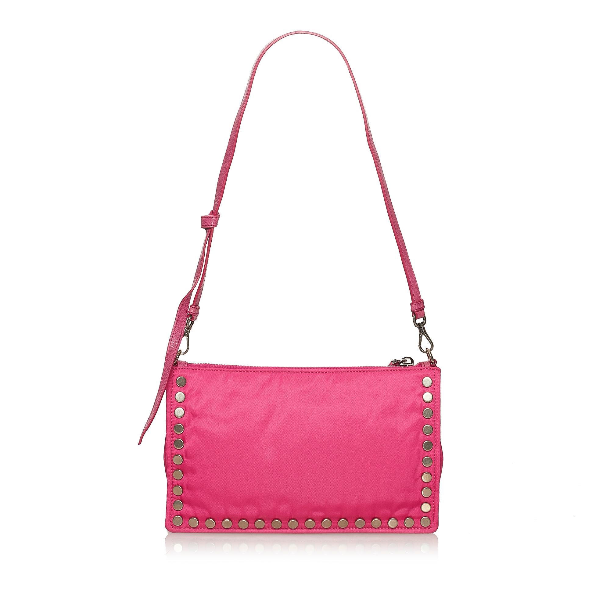 Prada Tessuto Etiquette Shoulder Bag (SHG-29161)
