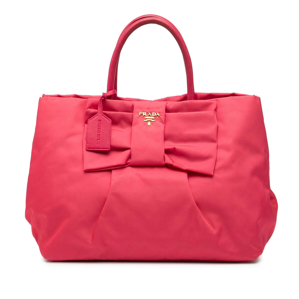 Prada Tessuto Fiocco Bow Tote