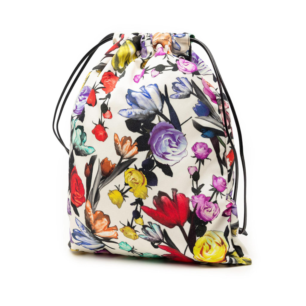 Prada Tessuto Floral Drawstring Pouch