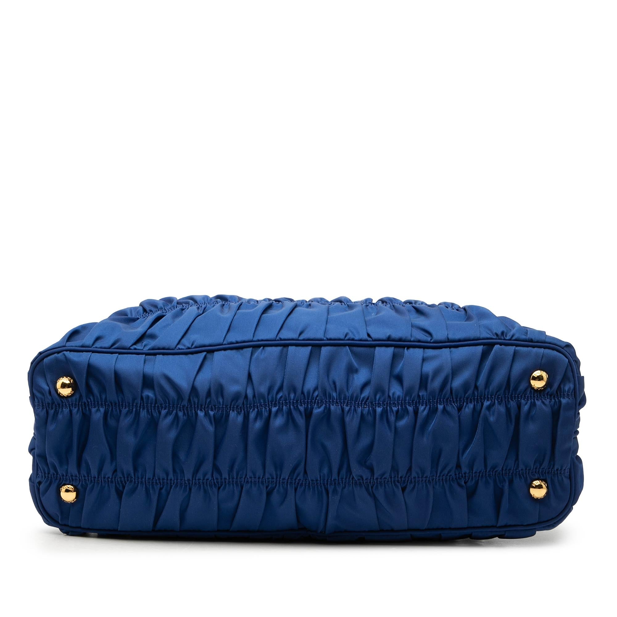 Prada Tessuto Gaufre Frame Satchel