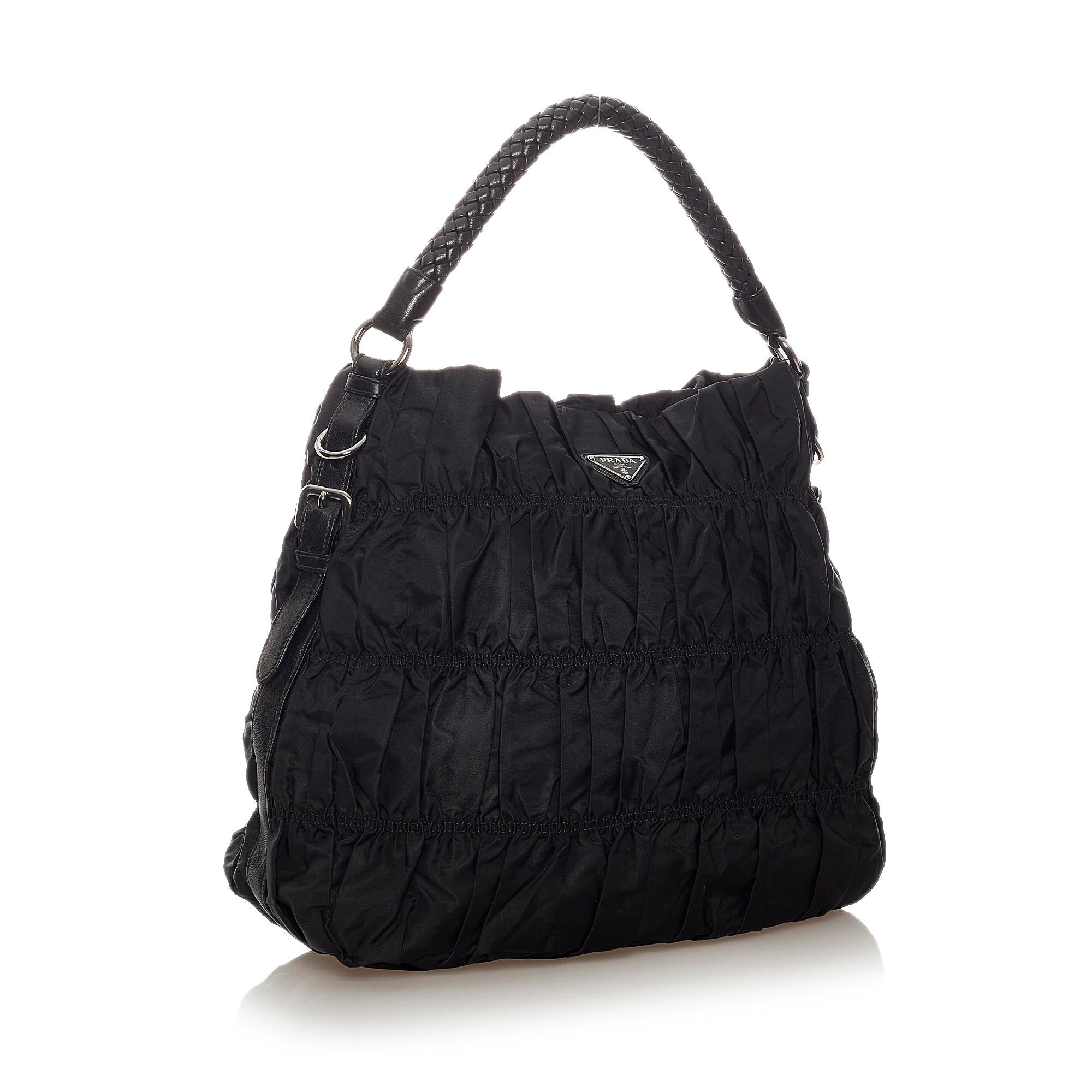 Prada Tessuto Gaufre Shoulder Bag (SHG-27484)