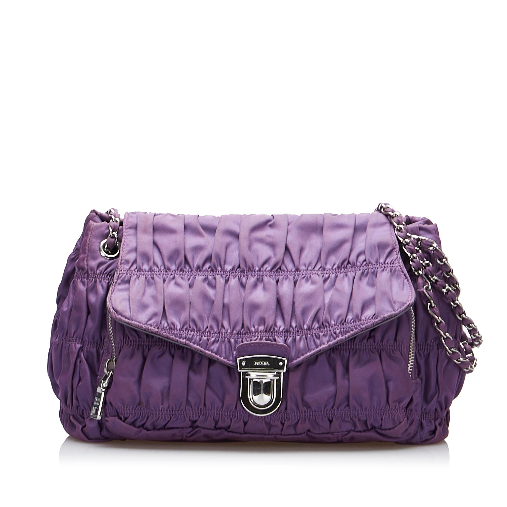 Prada Tessuto Gaufre Shoulder Bag (SHG-uYqsZn)