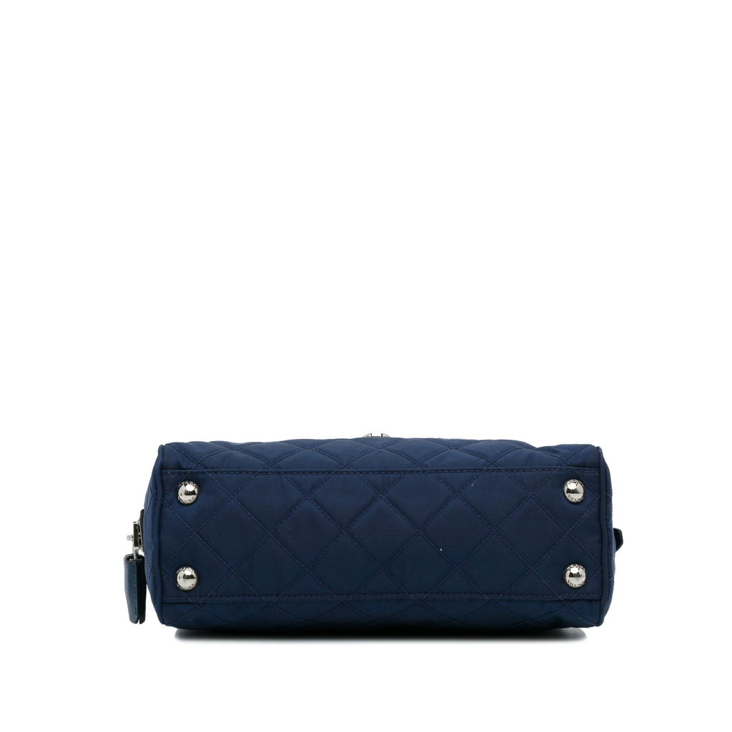 Prada Tessuto Impuntu Chain Flap Shoulder Bag (SHG-9JSQjl)