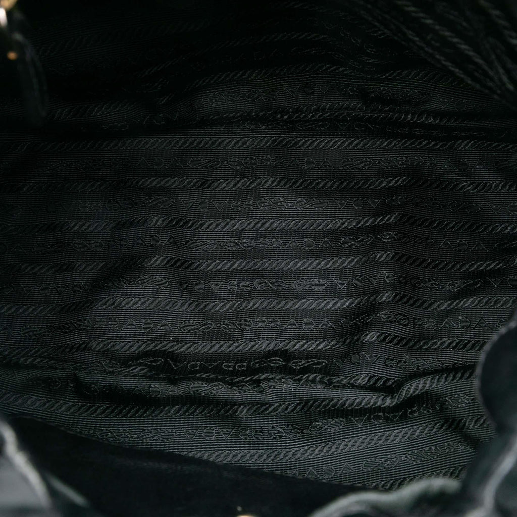 Prada Tessuto Logo Bow Satchel