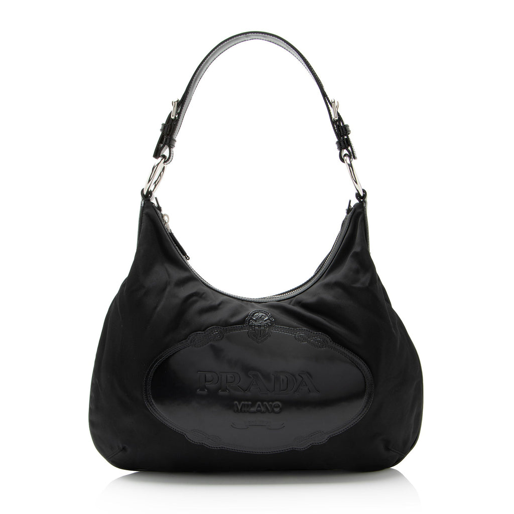 Prada Tessuto Logo Hobo